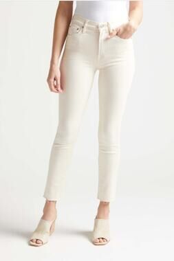 EDWIN Bree Straight Jeans in Ivory Vanilla // 25